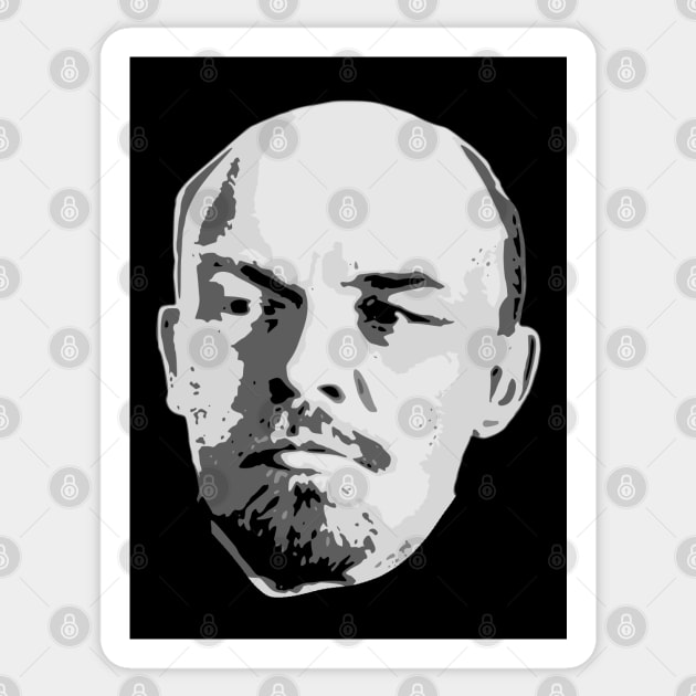 Vladimir Lenin Black and White Sticker by Nerd_art